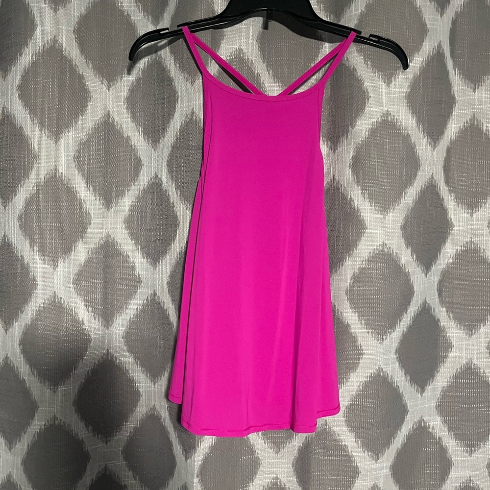 Athletic Hot Pink Spaghetti Strap Tank
